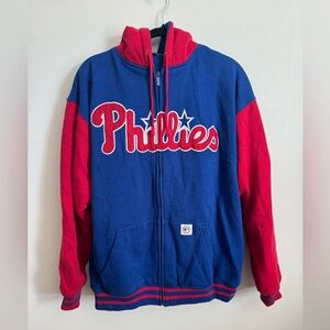 Vintage 2000s Philadelphia Phillies Baseball Zip Up Hoodie